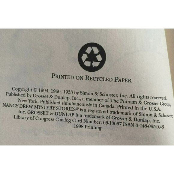 Lot of 5 Nancy Drew Mystery Stories Hardcover Books #6-10 By Carolyn Keene - Picture 7 of 11